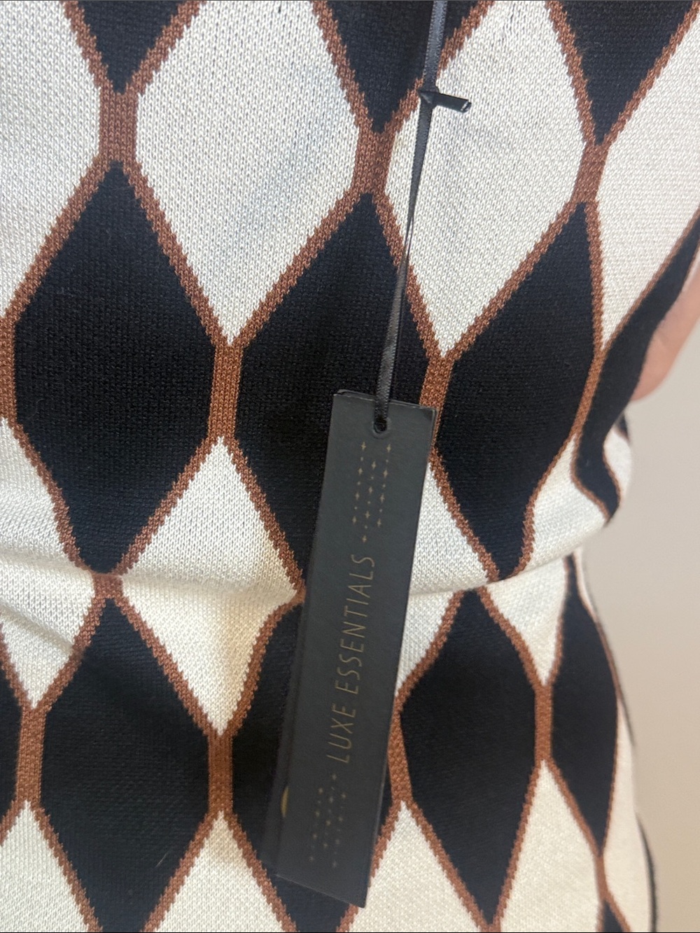 HOUSE OF HARLOW 1960 DIAMOND MAXI DRESS M NWT - Picture 8 of 9